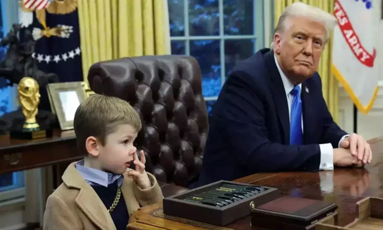 elon musk son and trump