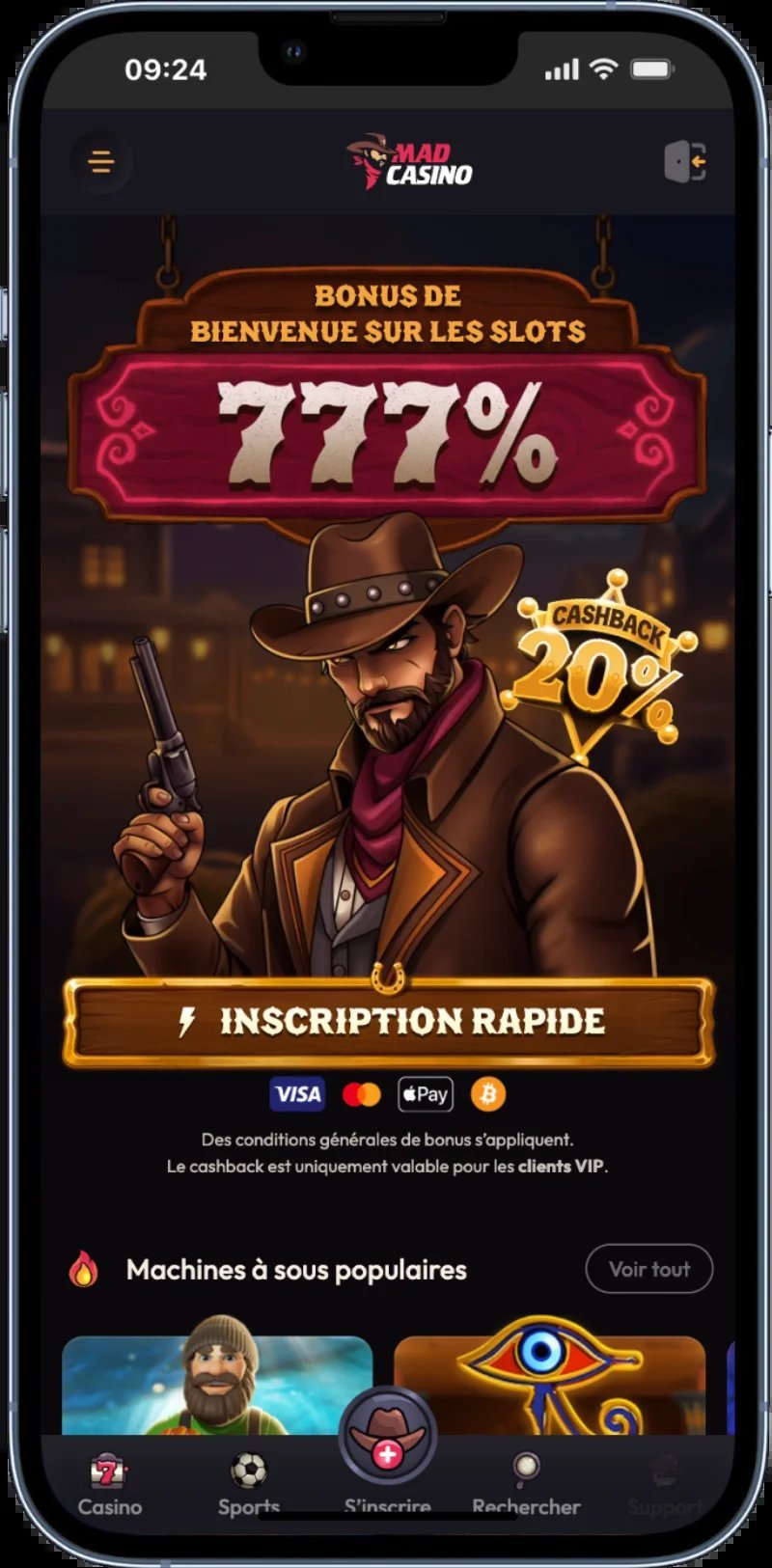 Découvrez les offres inédites de Madcasino France, les meilleurs bonus et jeux à France